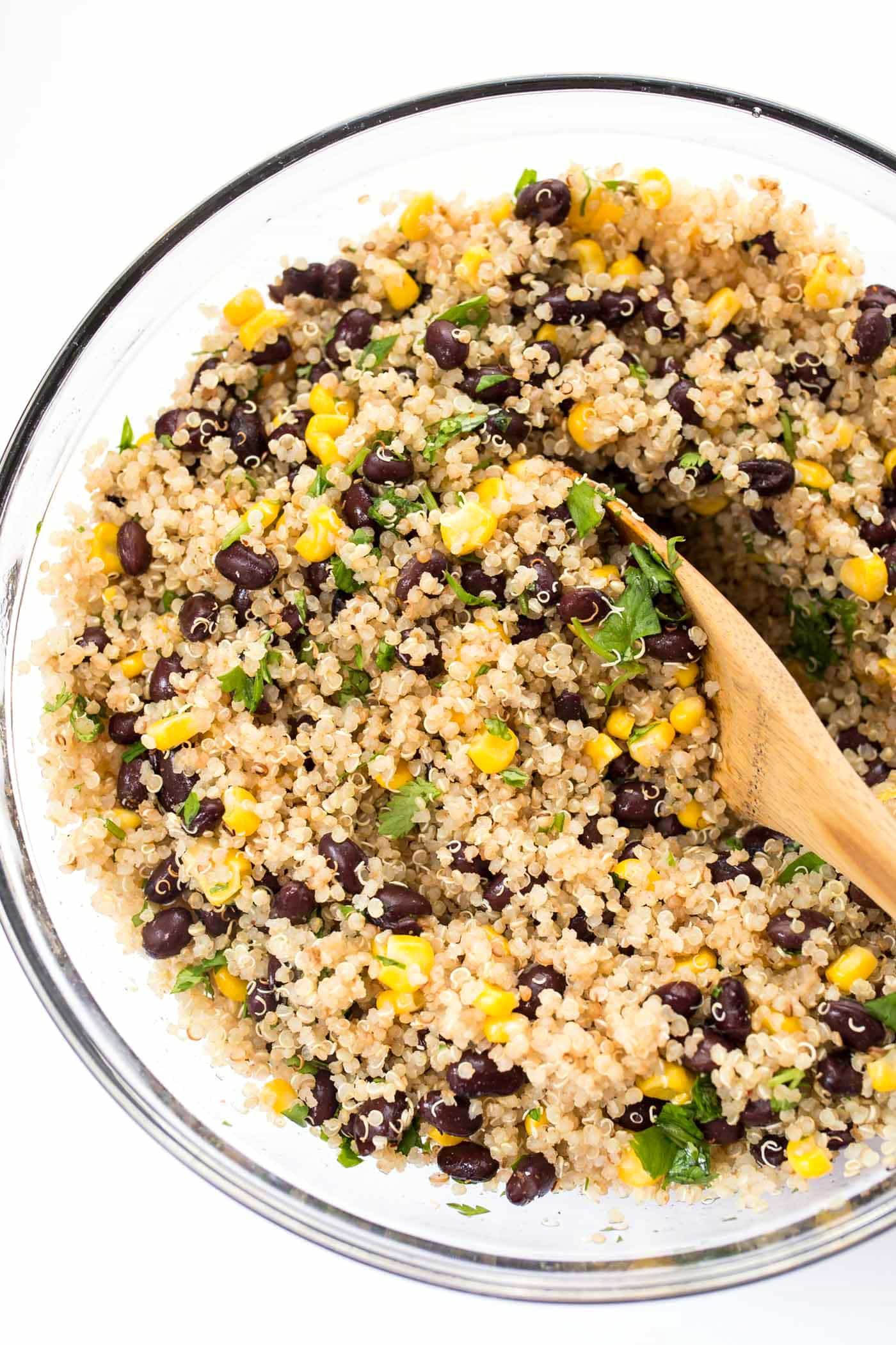 This Vegetarian Quinoa Burrito Bowl is PERFECT for meal prep and ready in under 20 minutes!