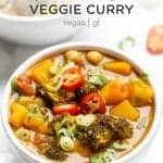 One Pot Vegetable Chickpea Curry