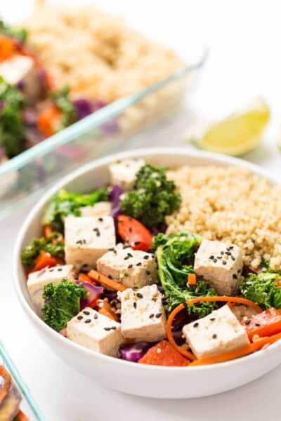 This RAINBOW Vegetable Quinoa Stir Fry is made in just one pan, 10 ingredients and ready in under 20 minutes!