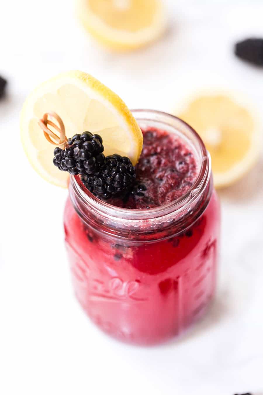 Sparkling Blackberry Lemonade