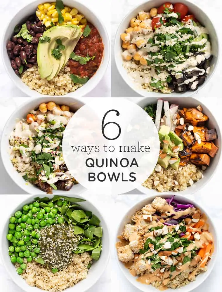 6 ways to make Quinoa Bowls